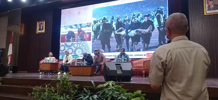 Seminar karya jurnalistik Adinegoro 2022 di Medan, Sumut, Selasa (7/2/2023)