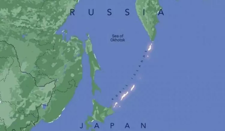 Peta Rusia dan Jepang