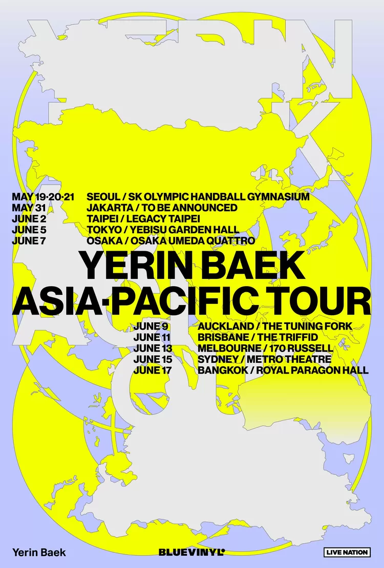 Jadwal Konser Yerin Baek 