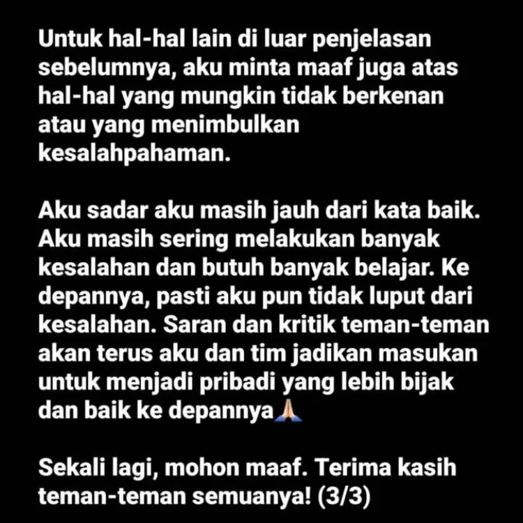 Permintaan Maaf Jerome Polin