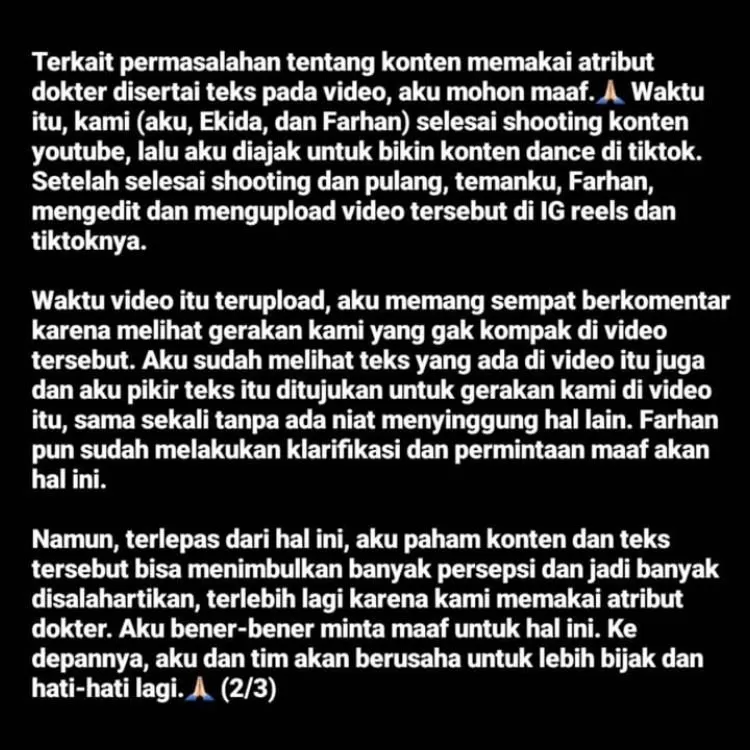 Permintaan maaf Jerome Polin