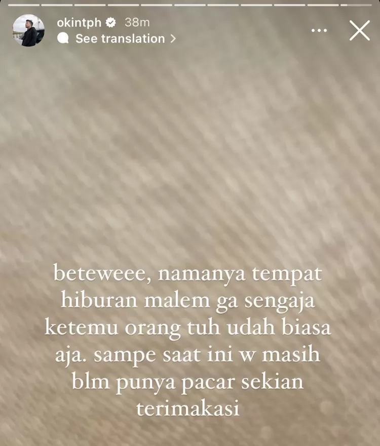 Tersebar Foto Bareng Zara Adhisty di Tempat Hiburan Malam, Okin Mantan Suami Rachel Vennya Beri Klarifikasi