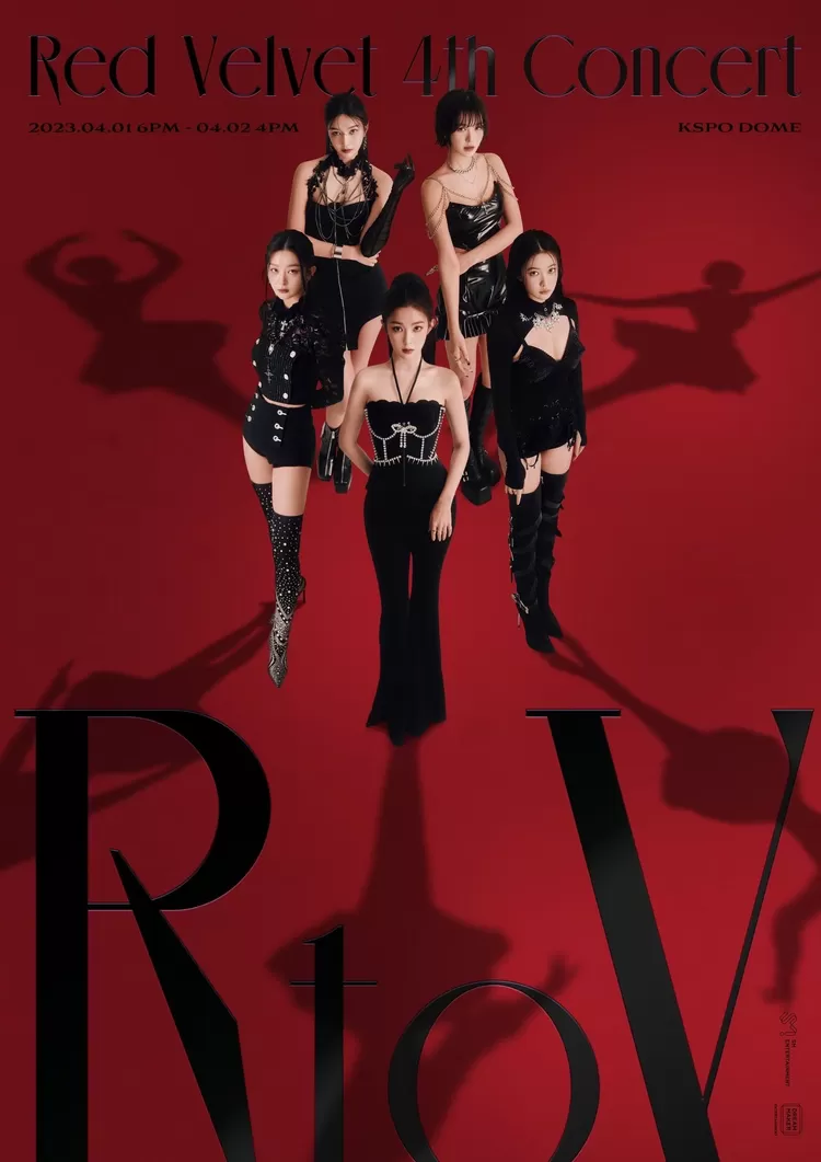 Poster konser Red Velvet 'Red Velvet 4th Concert: R to V.'
