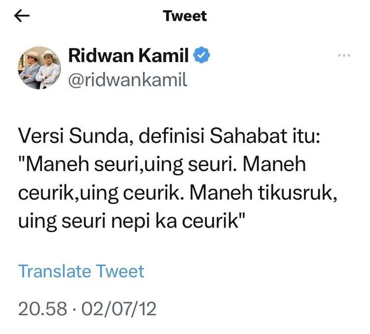 Unggahan Ridwan Kamil