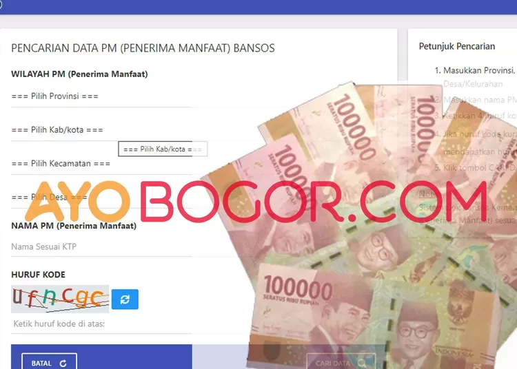 Bansos BLT Rp600 Ribu Anda Sudah Cair Lho, Cek Nama Kamu di Cekbansos.kemensos.go.id