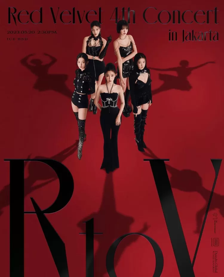 Poster world tour concert ke-4 Red Velvet di Jakarta
