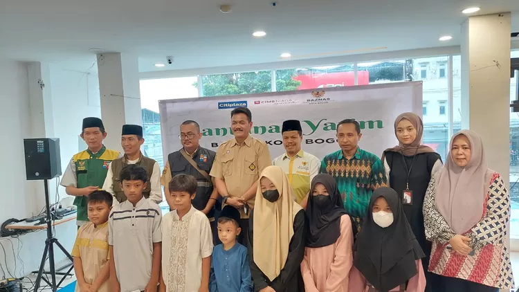 Dihadiri Wakil Wali Kota, Baznas Bogor Salurkan Santunan Yatim Piatu dan Duafa