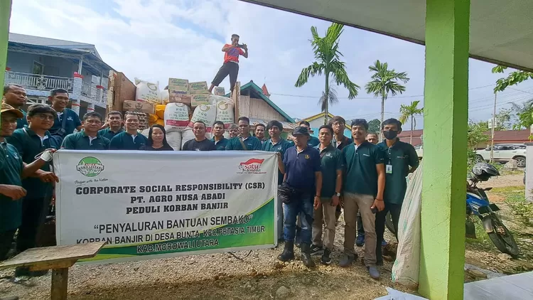 PT ANA peduli korban banjir Morowali Utara. 