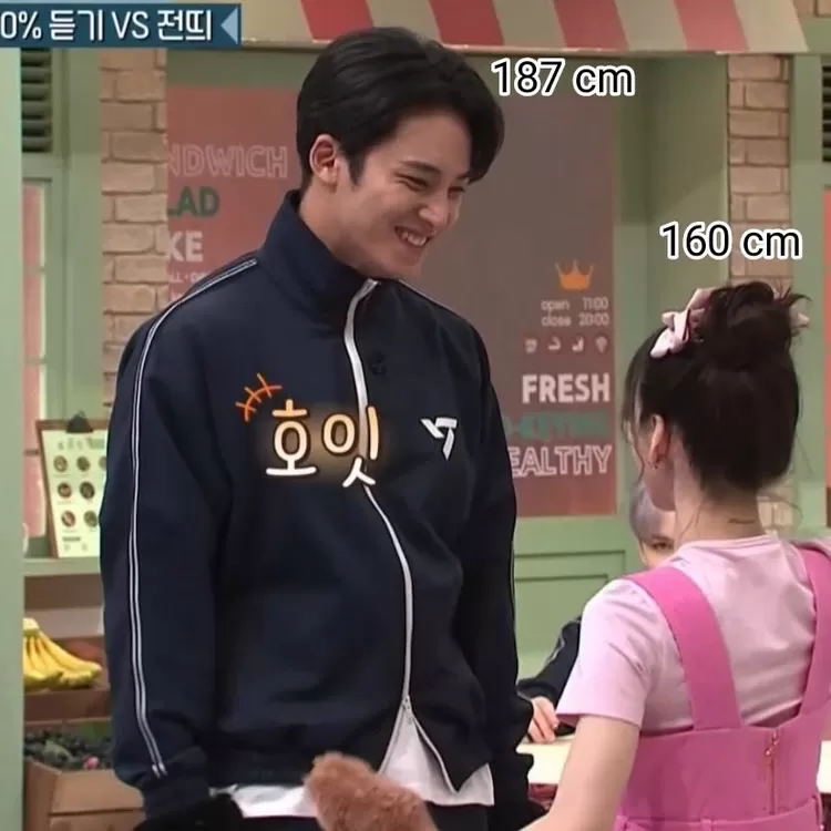 Perbedaan tinggi badan Mingyu SEVENTEN dan Taeyeon SNSD