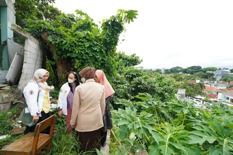 Kondisi tebingan yang ada di belakang SMPN 20 Kota Bogor sudah mengkhawatirkan saat disidak oleh Komisi IV DPRD Kota Bogor