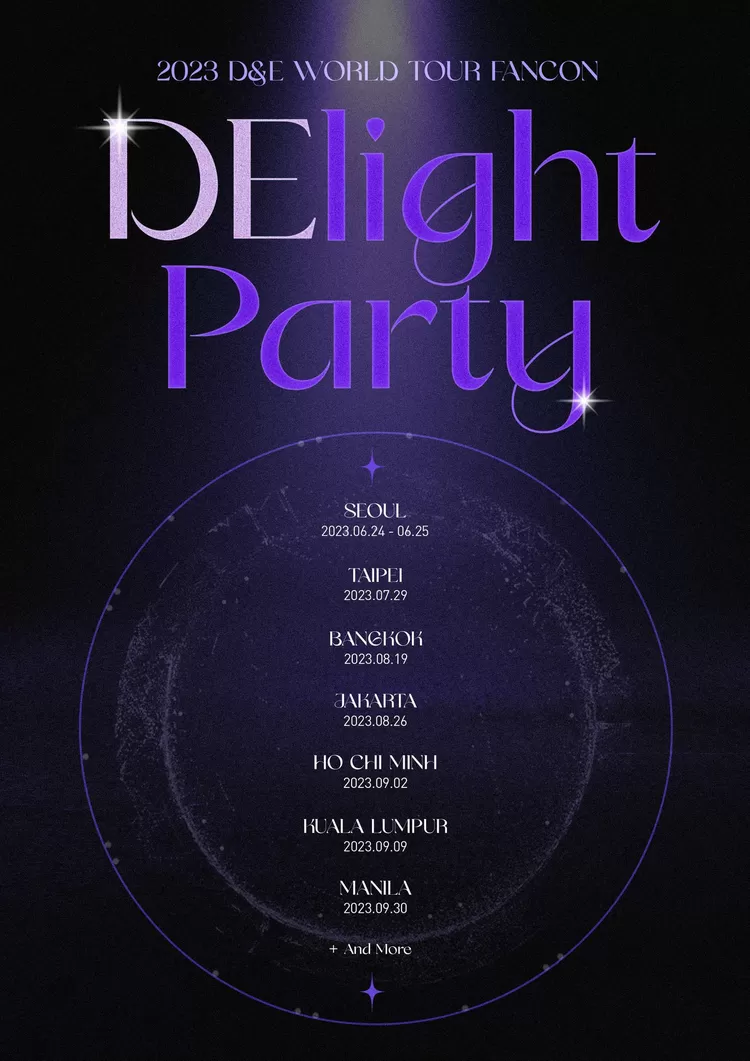 Poster Super Junior DnE World Tour Fancon 'DElight Party'