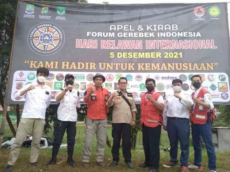 Pertama kali Forum Gerebek Indonesia memperingati Hari Relawan Komunitas Internasinal di Kota Bekasi. (FOTO: Ist)