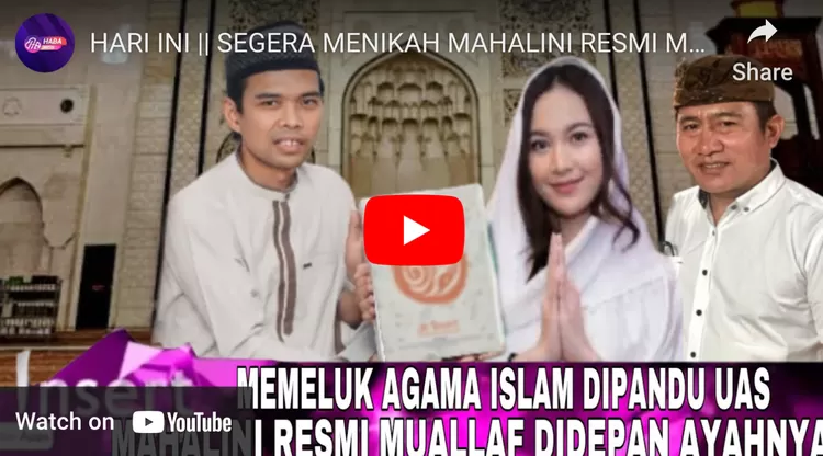 Mahalini mualaf, benarkah?