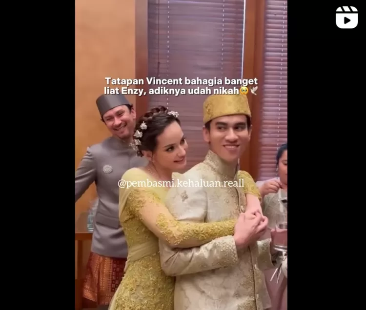 Vincent Rompies di nikahan Enzy Storia