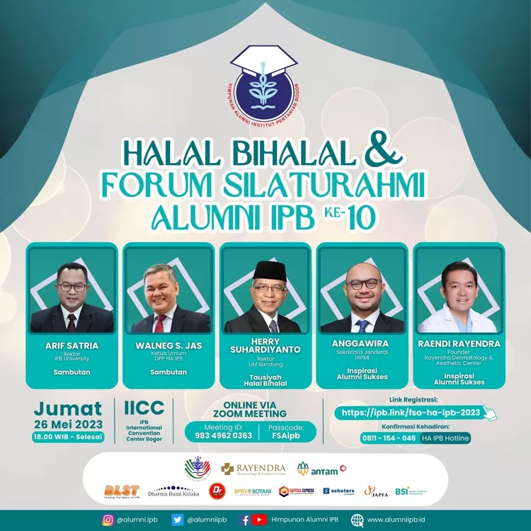 Halal bi halal forum silahturahmi alumni IPB. Foto/Pribadi