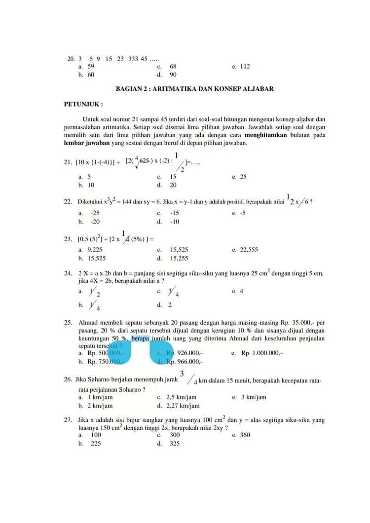 Bocoran Soal Tes Bakat Skolastik LPDP 2023 'Kemampuan Kuantitatif' PART ...