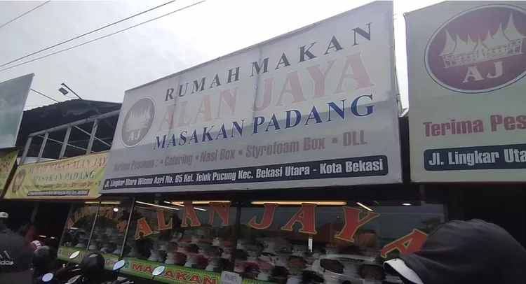 RM Masakan Padang Alan Jaya, Teluk Pucung, Kota Bekasi. (FOTO: Dharma/)