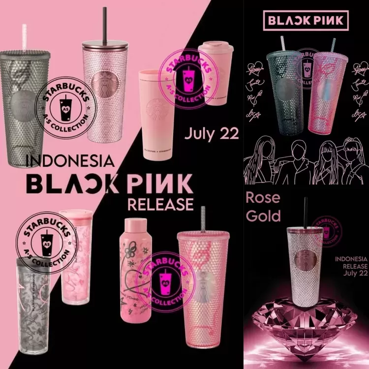 Kolaborasi Starbcuks Korea dengan BLACKPINK dirilis di Indonesia.