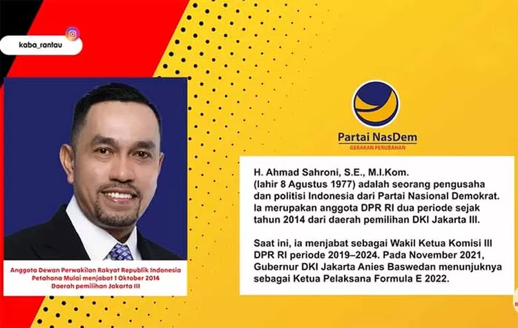 Deretan Politisi Muda Ternama Asal Asal Sumatera Barat, No. 5 Paling Cerdas Sampai Cetak Rekor Muri