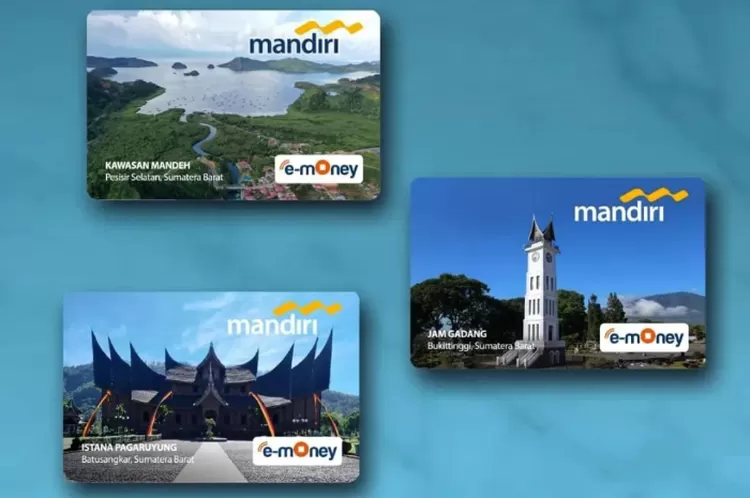 Penampakan 3 Destinasi Wisata Terkenal di Sumbar di Kartu E-Money Mandiri Edisi Spesial