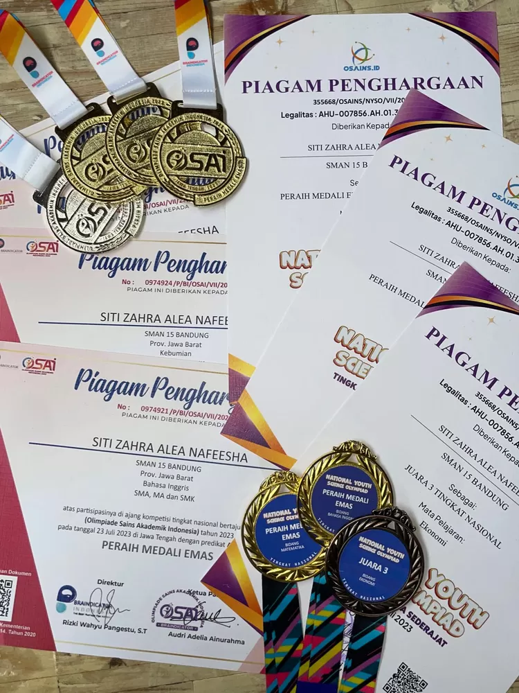 Siti Zahra Alea Nafeesha Borong tujuh Mendali