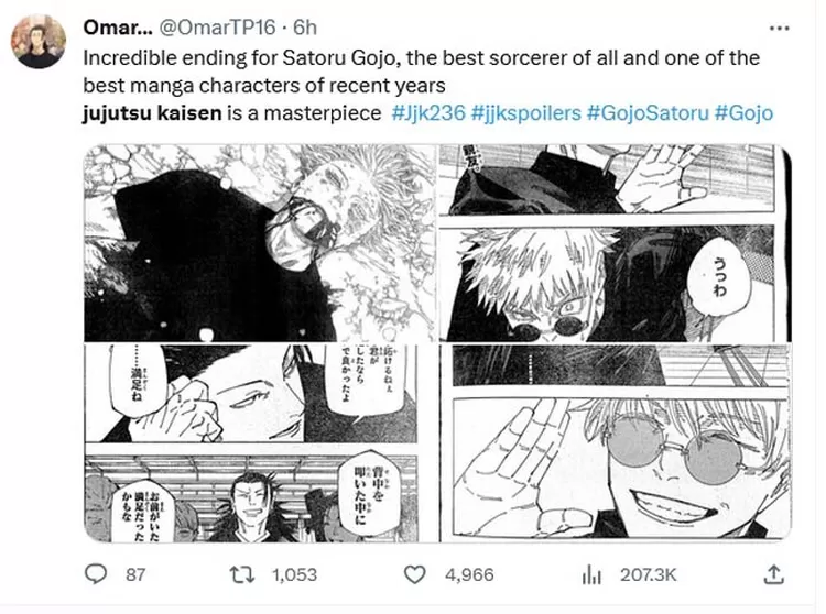 Postingan salah satu penggemar.