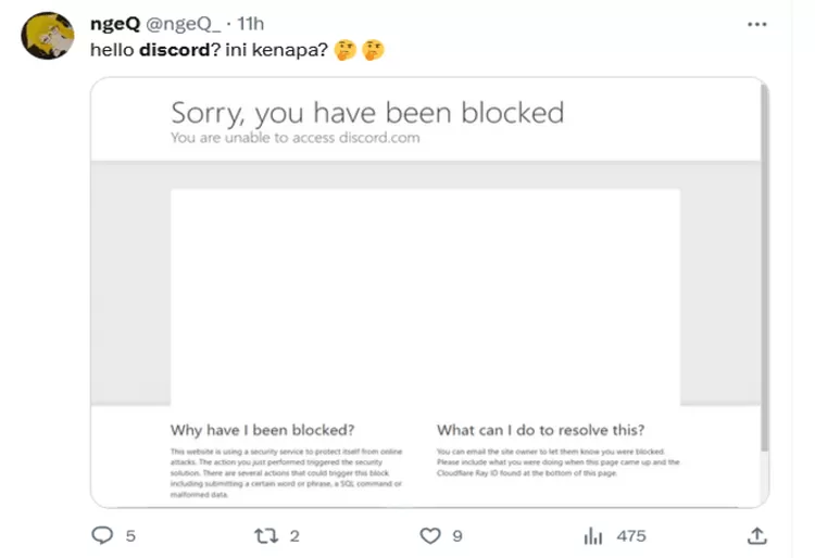 Pengguna Discord bagikan pop-up blokir saat ingin masuk aplikasi
