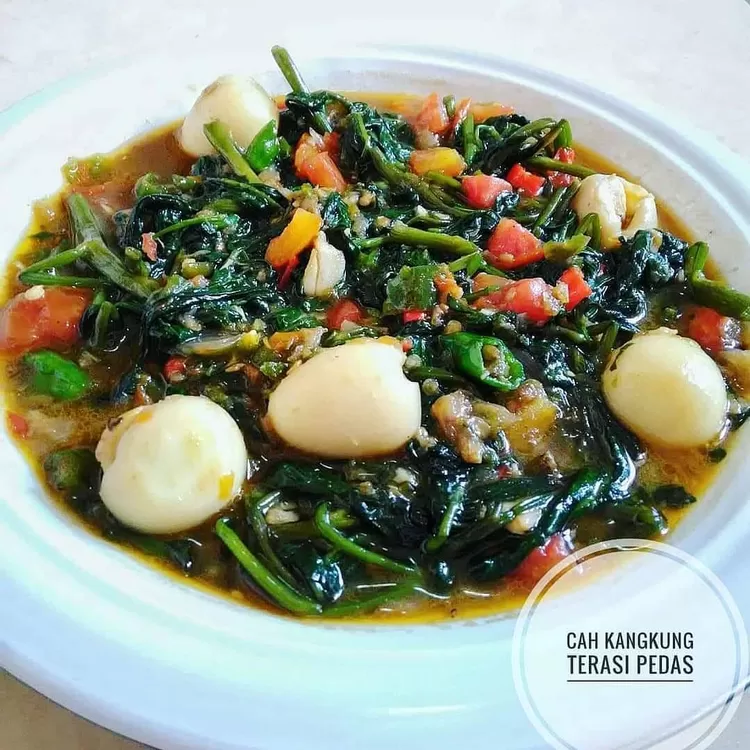 Resep Cah Kangkung Terasi Pedas