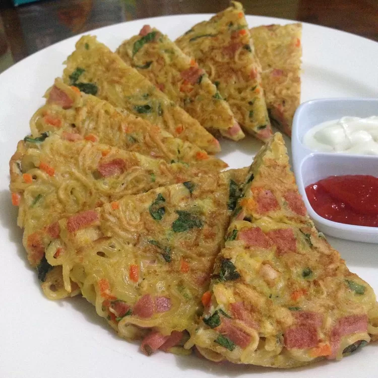 Resep Omelet Mie