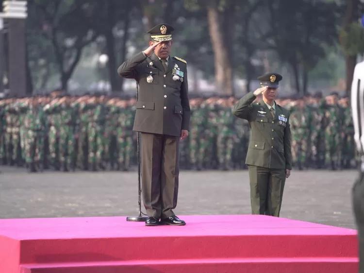 Upacara  peringatan Hari Ulang Tahun Ke-78 Republik Indonesia  yang berlangsung di Mabes TNI, Cilangkap, Jakarta Timur, Kamis (17/8/2023). Foto: Puspen TNI