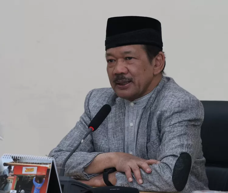 Ketua Baznas RI Prof Dr KH Noor Achmad, MA  menyampaikan sambutan  dalam acara penyerahan  hasil  audit  dari Akuntan Publik AR Utomo, Jumat (29/9/2023).