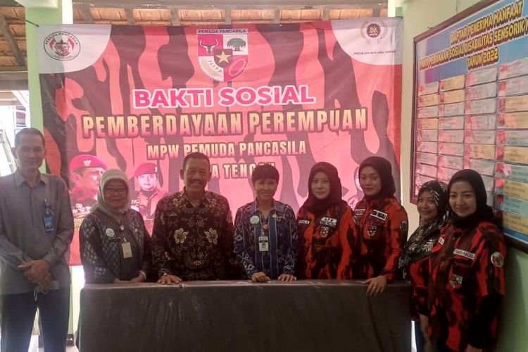 Pemberdayaan Perempuan MPW Pemuda Pancasila Jawa Tengah Gelar Baksos ke Panti Disabilitas Sensorik Netra