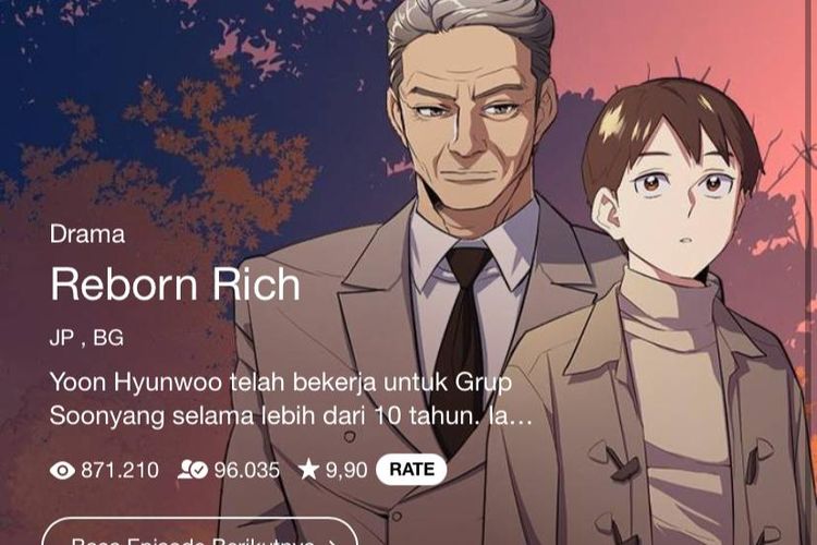 Tinggal Klik! Link Baca Webtoon Reborn Rich yang Kini Jadi Drama Terbaru Song Joong Ki 