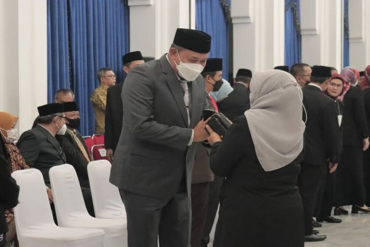 Plt Wali Kota Bekasi Hadiri Pengukuhan Kepala Perwakilan BPKP Jawa Barat