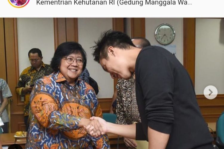 Baim Wong Temui Menteri LHK Siti Nurbaya, Apa Saja yang Dibahas!