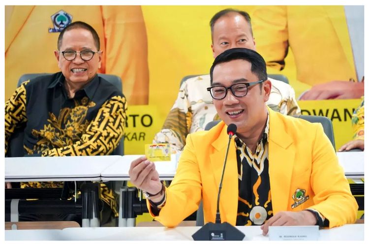 SAH Gubernur Jawa Barat Ridwan Kamil Masuk Partai Golkar sebagai Wakil Ketua Umum, Ini Analisa Pengamat
