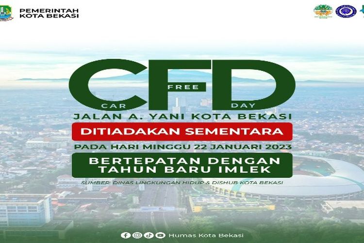 DLH Kota Bekasi Hentikan Sementara CFD Pekan Ini, Begini Alasannya Menurut Yulianto