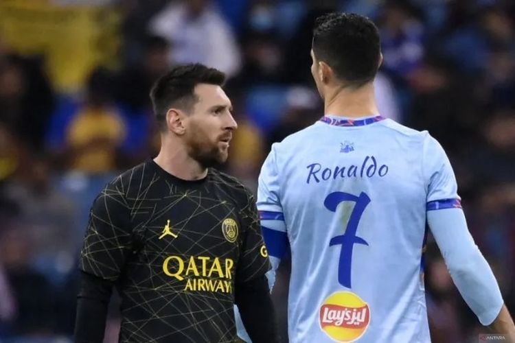Cristiano Ronaldo dan Lionel Messi Bersua, PSG Kalahkan Riyadh Season 5-4