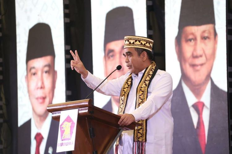 Sekjen Partai Gerindra Ahmad  Muzani : Provinsi Lampung Harus Jadi Basis Suara Prabowo di Pemilu 2024