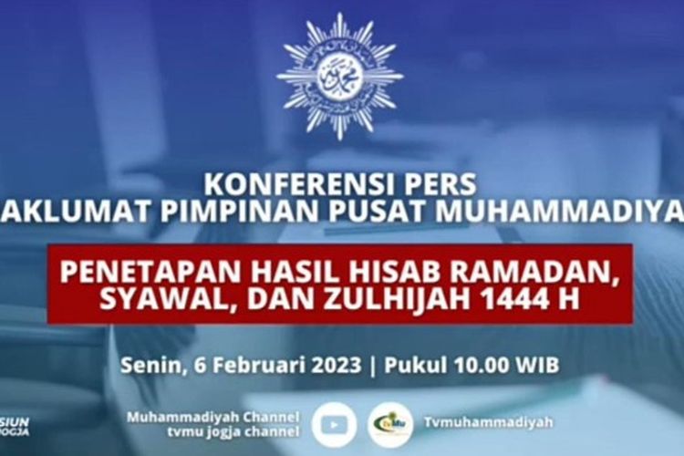PP Muhammadiyah Tetapkan 1 Ramadhan 1444 H, Jatuh pada Hari Kamis