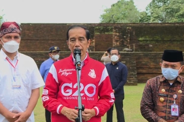 Ke Candi Kedaton MuaroJambi, Presiden: Peradaban Indonesia Dikenal Dunia sejak Lampau