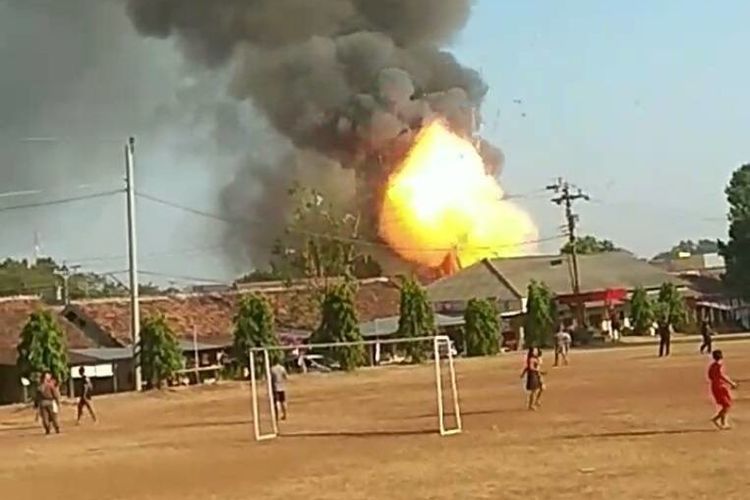 Gudang Bahan Peledak Mako Brimob Semarang Meledak