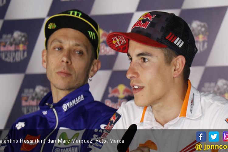 Bos MotoGP Menilai Perseteruan Rossi dan Marquez Masih Berlanjut