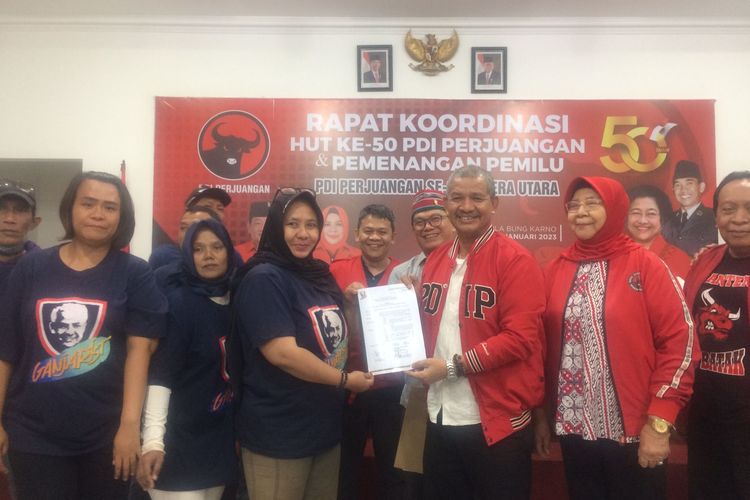 Temu Ramah Dan Kordinasi Relawan Ganjar Pranowo ke DPD PDI Perjuangan Sumut