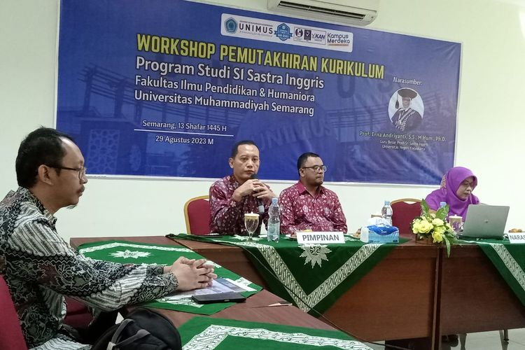 Sastra Inggris Unimus Gelar Wokshop Kurikulum, Ini Tujuannya