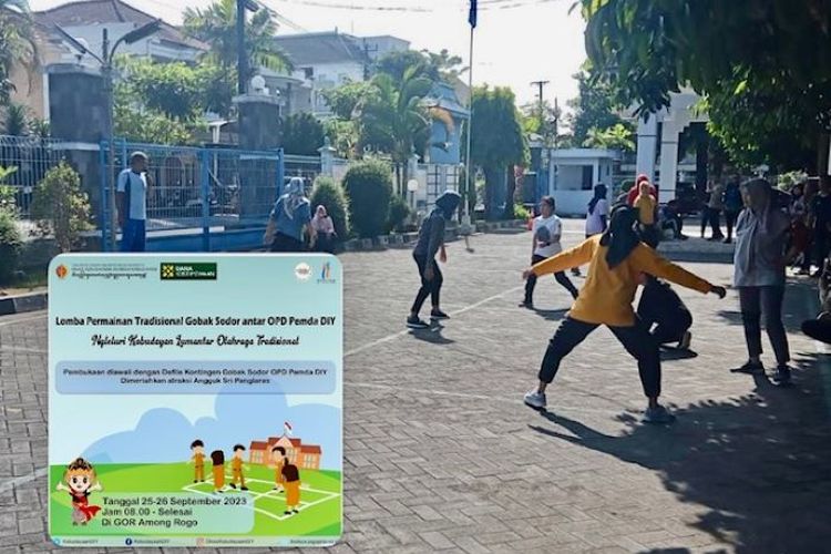 Lestarikan Olahraga Tradisional, 37 Instansi Pemda DIY Ikuti Lomba Gobak Sodor