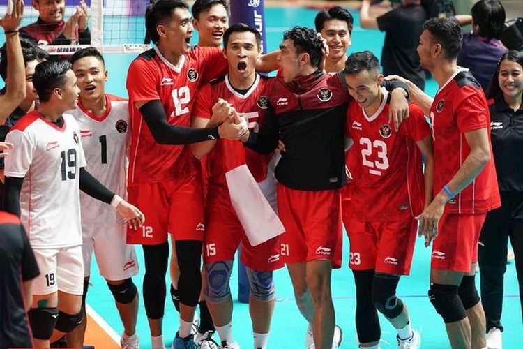Timnas voli putra Indonesia Raih Kemenangan Pertama di AVC Challenge Cup for Men 2023  