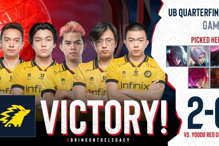 Semakin mendekati Final Onic Membantai Yoodo Red Giants di Babak Playoff Turnamen ESL dengan Skor 2-0