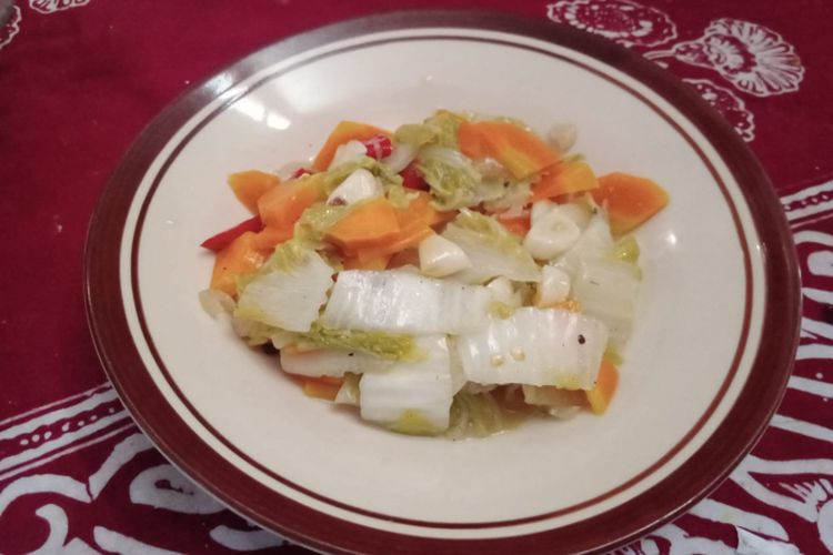 Resep Masakan Halal: Cara Mudah Membuat Oseng Sawi Putih dan Wortel Berbumbu, Praktis Banget!