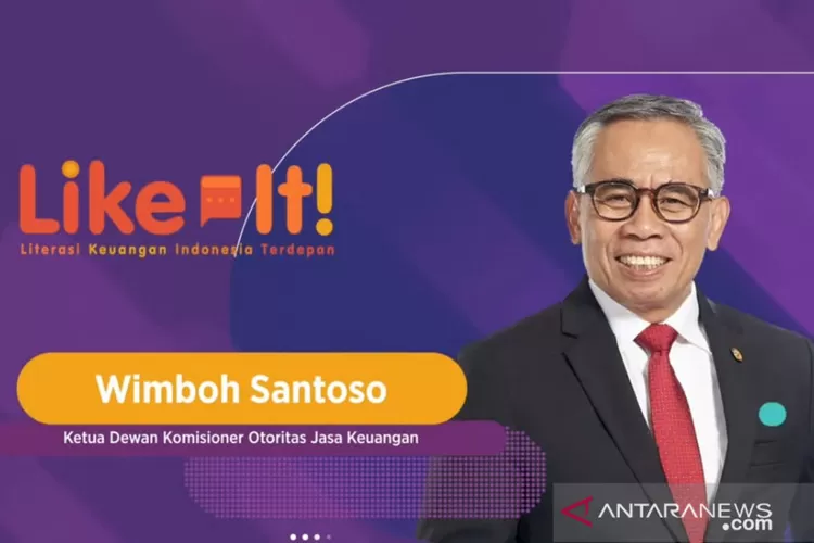 Tangkapan Layar Ketua Dewan Komisioner OJK Wimboh Santoso dalam diskusi daring di Jakarta, Selasa (03/08/2021).  (ANTARA/Agatha Olivia)